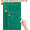 image:imageSelf Healing Cutting Mat for Sewing Anezus 12 x 18 Cutting Mat Craft Knife Kit with Sewing Mat Craft Knife and SK5 Carving Blades Retractable Utility Knife Steel Ruler for Sewing Rotary Cutter