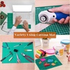 image:imageSelf Healing Cutting Mat for Sewing Anezus 12 x 18 Cutting Mat Craft Knife Kit with Sewing Mat Craft Knife and SK5 Carving Blades Retractable Utility Knife Steel Ruler for Sewing Rotary Cutter