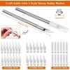 image:imageSelf Healing Cutting Mat for Sewing Anezus 12 x 18 Cutting Mat Craft Knife Kit with Sewing Mat Craft Knife and SK5 Carving Blades Retractable Utility Knife Steel Ruler for Sewing Rotary Cutter