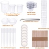 image:imageSilicone Measuring Cups for Resin Anezus 140Pcs Silicone Mixing Cups Resin Tools Set with Disposable Measuring Cups Mixing Sticks for Resin Epoxy