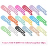 image:imageSnap Hair Clips Hair Barrettes for Girls Anezus 80 Pcs 2 Inch NonSlip Barrettes Hair Accessories for Girls Women Kids Teens or Toddlers