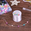 image:imageStretchy String for Bracelets Anezus Elastic String Jewelry Bead Cord with 2pcs Large Eye Beading Needles for Seed Beads Pony Beads Clay Beads Bracelets Necklace and Jewelry Making BlackWhite