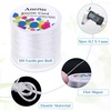 image:imageStretchy String for Bracelets Anezus Elastic String Jewelry Bead Cord with 2pcs Large Eye Beading Needles for Seed Beads Pony Beads Clay Beads Bracelets Necklace and Jewelry Making BlackWhite