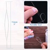 image:imageStretchy String for Bracelets Anezus Elastic String Jewelry Bead Cord with 2pcs Large Eye Beading Needles for Seed Beads Pony Beads Clay Beads Bracelets Necklace and Jewelry Making BlackWhite
