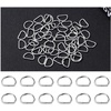 image:imageanezus 100pcs Key Chain Clip Hook and D Rings Set Include 50Pcs Swivel Snap Hooks Lanyard Clips and 50Pcs D Rings for Keychain and Purse Hardware 12 Inside Width