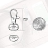 image:imageanezus 100pcs Key Chain Clip Hook and D Rings Set Include 50Pcs Swivel Snap Hooks Lanyard Clips and 50Pcs D Rings for Keychain and Purse Hardware 12 Inside Width