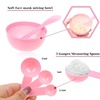 image:imageanezus 11 Pcs DIY Facial mask Mixing Tool Kit with Bowl Stick Spatula Silicone Brush Spray Bottle Puff Soaking Bottle Gauges PinkPink