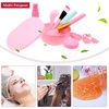 image:imageanezus 11 Pcs DIY Facial mask Mixing Tool Kit with Bowl Stick Spatula Silicone Brush Spray Bottle Puff Soaking Bottle Gauges PinkPink