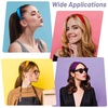 image:imageanezus 16 Pcs Satin Headbands Bulk 1 Inch Antislip Black Ribbon Hair Bands Plain Hard Headbands for Women Girls DIY Craft Hair Accessories BlackMulticolor
