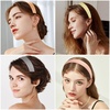 image:imageanezus 16 Pcs Satin Headbands Bulk 1 Inch Antislip Black Ribbon Hair Bands Plain Hard Headbands for Women Girls DIY Craft Hair Accessories BlackPastel Color