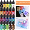 image:imageanezus 20 Colors Epoxy Resin Color Pigment Epoxy Resin Pigment Liquid Dye Resin Ink UV Resin Colorant for Epoxy Resin Jewelry Making Supplies