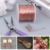 image:imageanezus 20 Gauge Jewelry Wire 28 Yards Craft Wire Tarnish Resistant Copper Beading Wire for Jewelry Making Supplies and CraftingAntique BronzeCopper