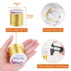 image:imageanezus 20 Gauge Jewelry Wire 28 Yards Craft Wire Tarnish Resistant Copper Beading Wire for Jewelry Making Supplies and CraftingAntique BronzeGold