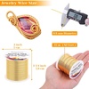 image:imageanezus 20 Gauge Jewelry Wire 28 Yards Craft Wire Tarnish Resistant Copper Beading Wire for Jewelry Making Supplies and CraftingAntique BronzeKC Gold