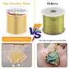 image:imageanezus 20 Gauge Jewelry Wire 28 Yards Craft Wire Tarnish Resistant Copper Beading Wire for Jewelry Making Supplies and CraftingAntique BronzeKC Gold