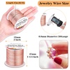 image:imageanezus 20 Gauge Jewelry Wire 28 Yards Craft Wire Tarnish Resistant Copper Beading Wire for Jewelry Making Supplies and CraftingAntique BronzeRose Gold