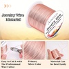 image:imageanezus 20 Gauge Jewelry Wire 28 Yards Craft Wire Tarnish Resistant Copper Beading Wire for Jewelry Making Supplies and CraftingAntique BronzeRose Gold