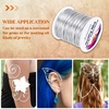 image:imageanezus 20 Gauge Jewelry Wire 28 Yards Craft Wire Tarnish Resistant Copper Beading Wire for Jewelry Making Supplies and CraftingAntique BronzeSilver