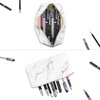 image:imageanezus 2Pcs Marble Cosmetic Toiletry Makeup Bag Travel Brush Storage Pouch with Gold Zipper