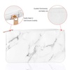 image:imageanezus 2Pcs Marble Cosmetic Toiletry Makeup Bag Travel Brush Storage Pouch with Gold Zipper