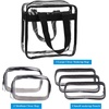 image:imageanezus Clear Makeup Bag 6Pcs TSA Approved Toiletry Bag Clear Cosmetic Travel Bag with Zipper Quart Size Clear Pouch for Air Travel Toiletries Gym Bathroom Organization