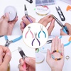 image:imageanezus Jewelry Making Tools Kit Jewelry Making Supplies Wire Wrapping Kit with Beading Needles Jewelry Pliers Elastic String and Earring Findings for Jewelry Necklace Repair