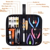 image:imageanezus Jewelry Making Tools Kit Jewelry Making Supplies Wire Wrapping Kit with Beading Needles Jewelry Pliers Elastic String and Earring Findings for Jewelry Necklace Repair