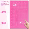 image:imageanezus Self Healing Sewing Mat 12inch x 18inch Rotary Cutting Mat Double Sided 5Ply Craft Cutting Board for Sewing Crafts Hobby Fabric Precision Scrapbooking ProjectPink