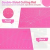 image:imageanezus Self Healing Sewing Mat 12inch x 18inch Rotary Cutting Mat Double Sided 5Ply Craft Cutting Board for Sewing Crafts Hobby Fabric Precision Scrapbooking ProjectPink