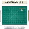 image:imageanezus Self Healing Sewing Mat 12inch x 18inch Rotary Cutting Mat Double Sided 5Ply Craft Cutting Board for Sewing Crafts Hobby Fabric Precision Scrapbooking ProjectGreen