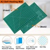image:imageanezus Self Healing Sewing Mat 12inch x 18inch Rotary Cutting Mat Double Sided 5Ply Craft Cutting Board for Sewing Crafts Hobby Fabric Precision Scrapbooking ProjectGreen