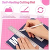 image:imageanezus Self Healing Sewing Mat 12inch x 18inch Rotary Cutting Mat Double Sided 5Ply Craft Cutting Board for Sewing Crafts Hobby Fabric Precision Scrapbooking ProjectPink