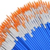 image:image200 Pcs Small Paint Brushes Bulk Anezus Detail Paint Brushes Fine Brushes with Flat and Round Tip Acrylic Brushes Set for Classroom Water Color Pumpkin Canvas Painting Touch UpFine Paint Brushes