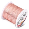 image:image22 Gauge Jewelry Wire Anezus Craft Wire Tarnish Resistant Copper Beading Wire for Jewelry Making Supplies and Crafting Copper 49 Yards45 MetersRose Gold