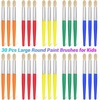image:image30Pcs Paint Brushes Anezus Round Paint Brushes for Kids Classroom Toddlers Paint Brush Set for Touch Up Preschool Daycare Washable Acrylic Paint Pumpkin PaintingRound