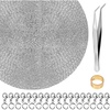 image:image50 Feet Stainless Steel Chains for Jewelry Making Anezus Jewelry Chain Bulk Small Metal Chains with 100 Jump Rings 30 Lobster Clasps for Necklace Making Bracelet DIY2mm