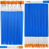 image:image50 Pcs Flat Paint Brushes for Touch Up Anezus Small Paint Brushes for Classroom Craft Brushes for Acrylic Watercolor Face Paintingflat and round