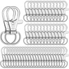image:imageAnezus 100Pcs Key Chain Clip Hooks Swivel Lanyard Snap Hook Keychain Hooks for Lanyard Key Rings Crafting
