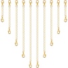 image:imageAnezus 10Pcs Necklace and Bracelet Extenders Silver Chain Extenders for Jewelry Making Assorted SizesGold
