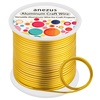 image:imageAnezus 12 Gauge Aluminum Wire 100 Feet  2mm Metal Armature Bendable Sculpting Wire for Crafts Wreath Making Jewelry Making Beading Floral Silvergold
