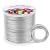 image:imageAnezus 12 Gauge Aluminum Wire 100 Feet  2mm Metal Armature Bendable Sculpting Wire for Crafts Wreath Making Jewelry Making Beading Floral Silversilver
