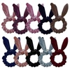 image:imageAnezus 20 Pack Velvet Scrunchies Hair Bobble Elastics Rabbit Ear Hair Scrunchy Women Hair ties 10 Colors