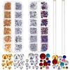 image:imageAnezus 3620Pcs Nail Art Rhinestones Gems Accessories for Nails Design Decoration