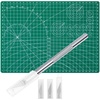 image:imageAnezus Craft Knife Precision Cutter and Self Healing Cutting Craft Mat Hobby Knife Set with 30 PCS Knife for Art Hobby Craft Scrapbooking StencilAgreen