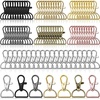 image:imageKey Chain Clip Hook Anezus D Ring Clip Keychain Lanyard Swivel Snap Hooks Clip on Key Ring for Crafts and Purse Hardware 34 inchMulticolors