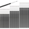image:imageMiniature Detail Paint Brushes Anezus 30 Pcs Paintbrushes Small Watercolor Artists Paint Brushes for Acrylics Oil Model Craft Nail Detail Painting Size 000