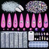image:imageRhinestones for Nails Anezus 3268 Pcs Nail Rhinestones Crystals Rhinestones for Nails Nail Art Supplies Nail Gems Jewels for Nails Decoration Makeup Clothes Shoes