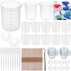 image:imageSilicone Measuring Cups for Resin Anezus 140Pcs Silicone Mixing Cups Resin Tools Set with Disposable Measuring Cups Mixing Sticks for Resin Epoxy