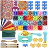 image:imageUpgraded Wax Seal Stamp Kit Anezus 790pcs Sealing Stamp Kit with Wax Seal Beads Stamps Warmer Vintage Envelopes and Gift Box for Letter Sealing Invitation Cards Craft DecorationUpgraded Wax Seal Kit