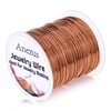 image:imageanezus 20 Gauge Jewelry Wire 28 Yards Craft Wire Tarnish Resistant Copper Beading Wire for Jewelry Making Supplies and CraftingAntique BronzeCopper